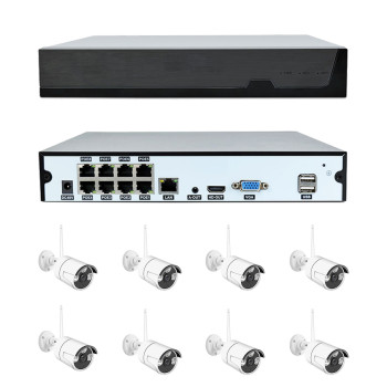 Комплект WIFI KIT TS8858A 8IP Камери ,HDCCTV 5MPX , Wireless, с NVR