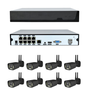 Комплект WIFI KIT TS9508A 8IP Камери ,HDCCTV 5MPX , Wireless, с NVR
