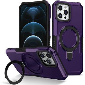 Калъф Armor със стойка / Тъмносин / за iPhone 15 6.1