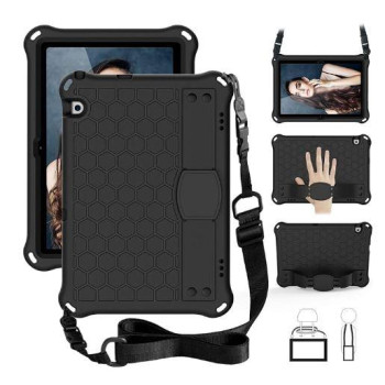 Калъф силикон Armor Таблет със стойка и кашка за Samsung Galaxy Tab S6/S5E/Tab A7(2020/2022) / Черен /
