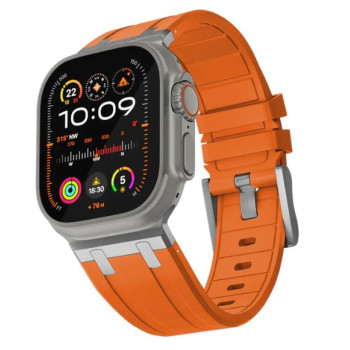 Каишка All Day Comfort с метална закопчалка за Apple Watch 42-44-45-49mm / Оранжев /