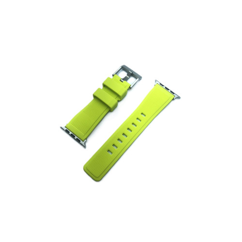Силиконова каишка метална закопчалка за Apple Watch 38-40-41mm /Лайм/