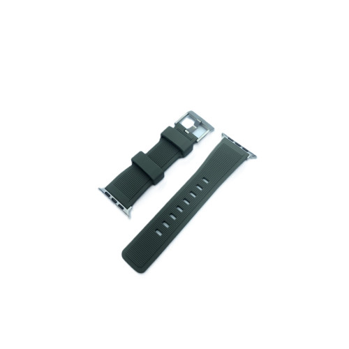 Силиконова каишка метална закопчалка за Apple Watch 38-40-41mm /Зелен/