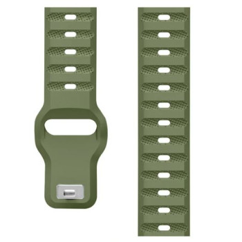 Силиконова универсална релефна каишка за Smart Watch 22m / Huawei GT, Samsung Gear и др. / Зелен / Силиконова универсална релефна каишка за Smart Watch 22m / Huawei GT, Samsung Gear и др. / Зелен /