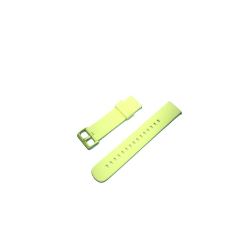 Силиконова универсална Smooth каишка метална закопчалка  за Smart Watch 22m / Huawei GT, Samsung Gear и др. / Жълт /