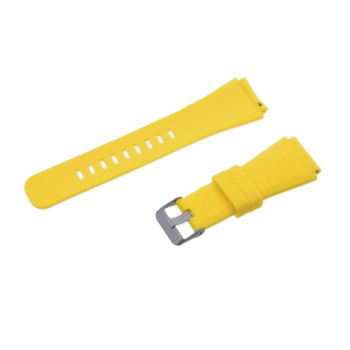 Силиконова универсална каишка метална закопчалка за Smart Watch 22m / Huawei GT, Samsung Gear и др. / Жълт / Силиконова универсална каишка метална закопчалка за Smart Watch 22m / Huawei GT, Samsung Gear и др. / Жълт /