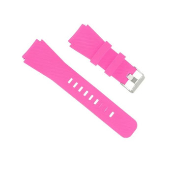 Силиконова универсална каишка метална закопчалка за Smart Watch 22m / Huawei GT, Samsung Gear и др. / Розов / Силиконова универсална каишка метална закопчалка за Smart Watch 22m / Huawei GT, Samsung Gear и др. / Розов /