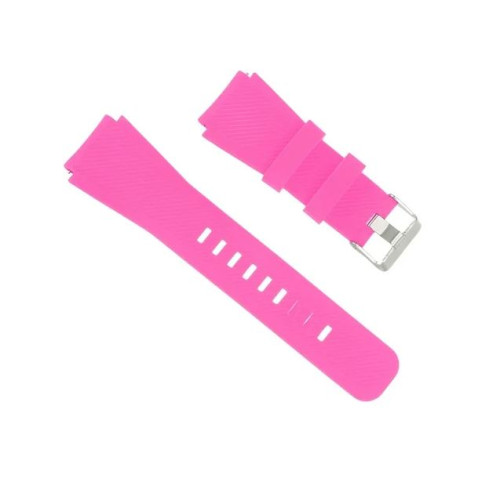 Силиконова универсална каишка метална закопчалка за Smart Watch 22m / Huawei GT, Samsung Gear и др. / Розов /