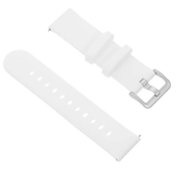 Силиконова универсална каишка метална закопчалка за Smart Watch 18m / Huawei GT, Samsung Gear и др. / Бял / Силиконова универсална каишка метална закопчалка за Smart Watch 18m / Huawei GT, Samsung Gear и др. / Бял /