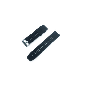 Регулируема силиконова каишка за Smart Watch 22m /Huawei GT, Samsung Gear и др. / Черен /