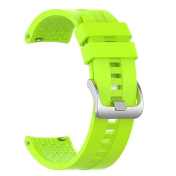 Регулируема силиконова каишка за Smart Watch 22m /Huawei GT, Samsung Gear и др. / Зелен /