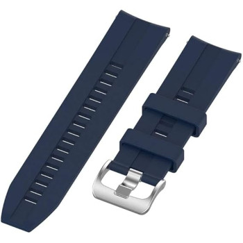 Регулируема силиконова каишка за Smart Watch 22m /Huawei GT, Samsung Gear и др. / Син /