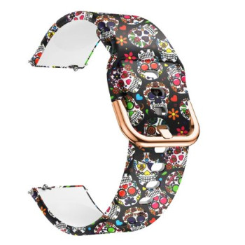 Силиконова универсална каишка / Night Of The Dead / за Smart Watch 22m / Huawei GT, Samsung Gear и др. Силиконова универсална каишка / Night Of The Dead / за Smart Watch 22m / Huawei GT, Samsung Gear и др.