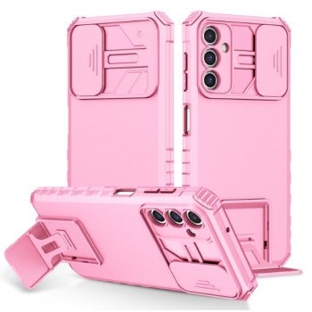 Калъф 2в1 / Стойка + камера slider / за Samsung A05s / Розов / Калъф 2в1 / Стойка + камера slider / за Samsung A05s / Розов /
