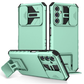 Калъф 2в1 / Стойка + камера slider / за Samsung A05s / Зелен / Калъф 2в1 / Стойка + камера slider / за Samsung A05s / Зелен /