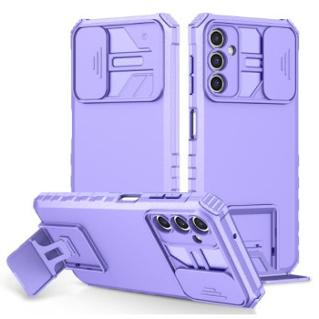 Калъф 2в1 / Стойка + камера slider / за Samsung A24 4G / Лилав / Калъф 2в1 / Стойка + камера slider / за Samsung A24 4G / Лилав /