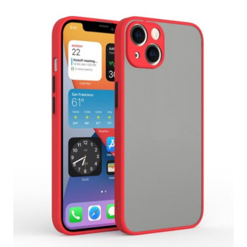 Калъф силикон Cam Guard Мат /червена рамка/ за Realme C55