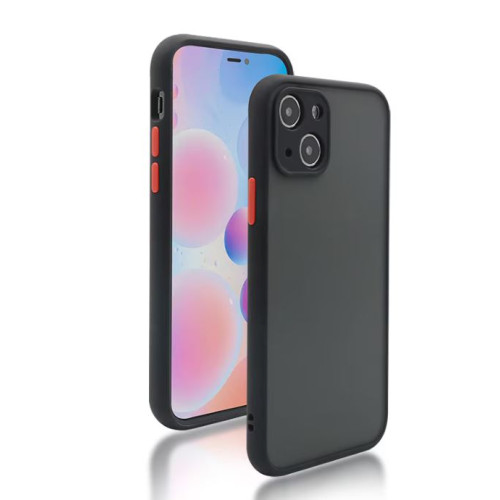 Калъф силикон Cam Guard Мат /черна рамка/ за Realme C55