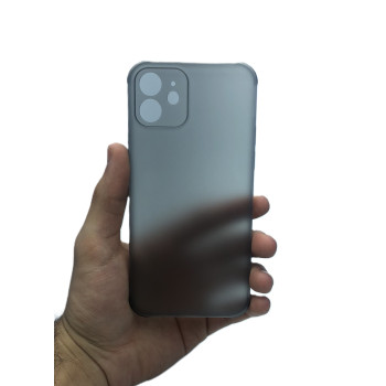 Калъф PVC Second Skin 0.18 / Черен - прозрачен / за iPhone 15 6.1