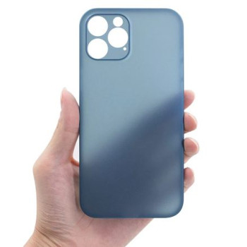Калъф PVC Second Skin 0.18 / Син - прозрачен / за iPhone 12 Pro Max 6.7 Калъф PVC Second Skin 0.18 / Син - прозрачен / за iPhone 12 Pro Max 6.7