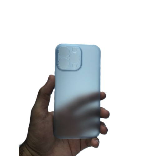 Калъф PVC Second Skin 0.18 / Светлосин - прозрачен / за iPhone 13 6.1