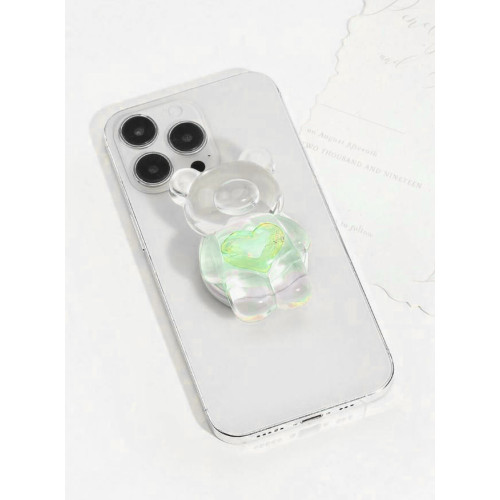 Pop Socket NEW Gen Heart Bear Прозраче