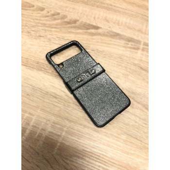 Калъф PVC Блестящ за Samsung Z Flip 4 / Сребърен / Калъф PVC Блестящ за Samsung Z Flip 4 / Сребърен /