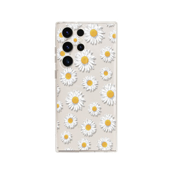 Калъф силикон ART Маргаритка за Samsung Galaxy S24 Plus / Прозрачен /