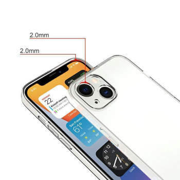 Калъф силикон 100% прозрачен 2mm за Huawei Honor 200 Pro