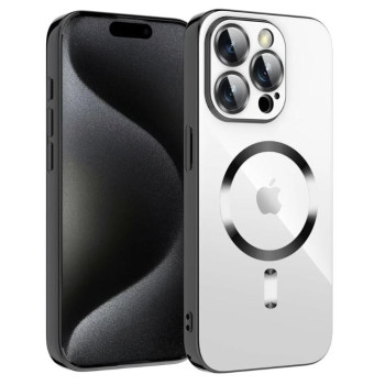 Калъф силикон X-Level MagSafe Dazzling /Черна рамка/ за iPhone 16 Pro 6.3