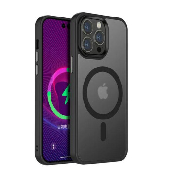 Калъф PVC Dfans Мат MagSafe /Прозрачен/ за iPhone 16 Pro Max 6.9