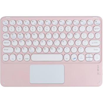 Wireless/Bluetooth Клавиатура JB-382 с тъч пад за Android, Windows, iOS / Бял /