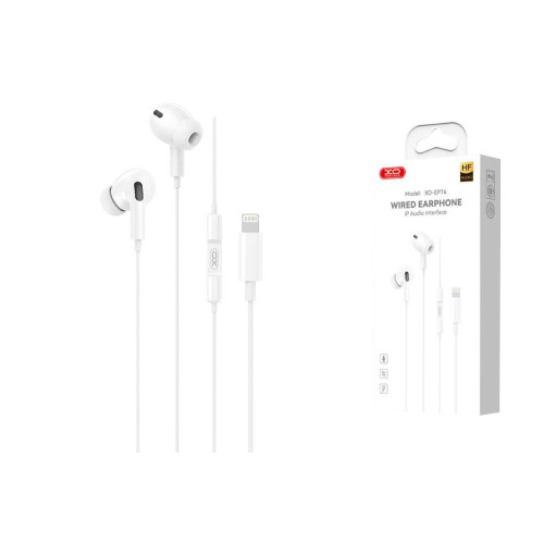 Handsfree XO-EP76 /4th Gen/ за iPhone (Lightning) / Бял /