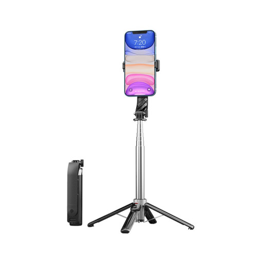 XO Селфи стик Bluetooth / Tripod SS11, 100см / Черен /