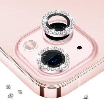 Camera Lens Stone за iPhone 13 / 13 Mini / Розов /