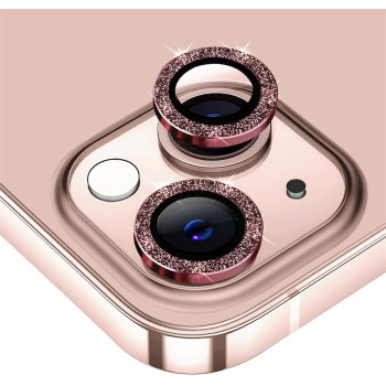 Camera Lens Shine за iPhone 14 / 14 Plus / Розов /