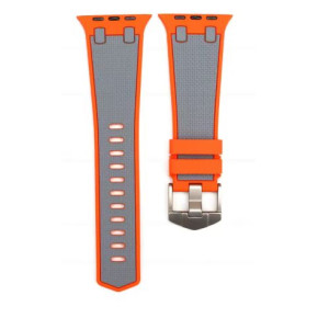 Coteci силиконова каишка W127 за Apple Watch 42/44/45/49 /Оранжев-Сив/