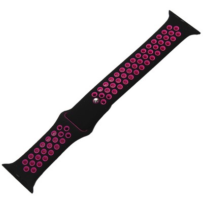 Coteci силиконова спортна каишка W12 за Apple Watch 42/44/45/49mm /Черен-Розов/