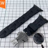 Coteci силиконова каишка W113 за Apple Watch 42/44/45/49mm /Черен/