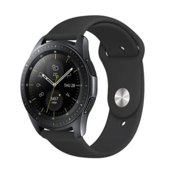 Coteci универсална силиконова каишка W42 за Smart Watch 20mm / Huawei GT, Samsung Gear и др. / Черен /