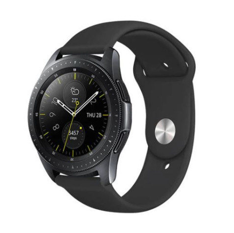 Coteci универсална силиконова каишка W42 за Smart Watch 20mm / Huawei GT, Samsung Gear и др. / Черен /