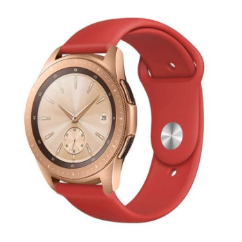 Coteci универсална силиконова каишка W42 за Smart Watch 20mm / Huawei GT, Samsung Gear и др. / Червен /