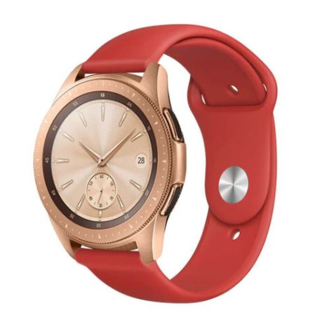 Coteci универсална силиконова каишка W42 за Smart Watch 20mm / Huawei GT, Samsung Gear и др. / Червен /