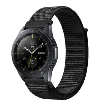Coteci текстилна каишка W40 за Smart Watch 20mm / Huawei GT, Samsung Gear и др. / Черен /