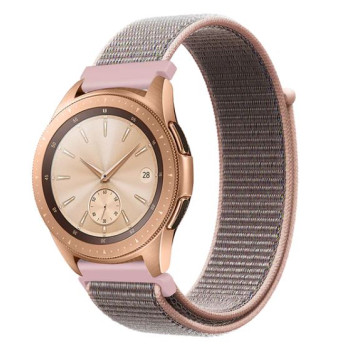 Coteci текстилна каишка W40 за Smart Watch 20mm / Huawei GT, Samsung Gear и др. / Розов /