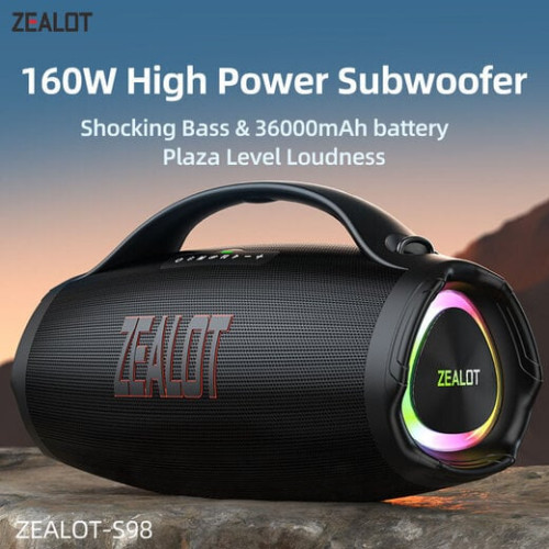 Bluetooth Тон Колона Zealot S98 /Черен/ 160W