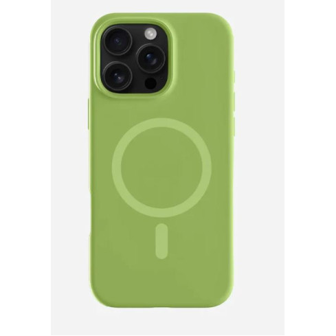 Калъф Liquid Silica MagSafe за iPhone 13 Pro Max 6.7 / Горчично Зелено /
