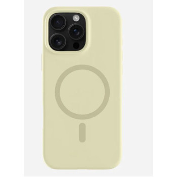 Калъф Liquid Silica MagSafe за iPhone 14 Pro Max 6.7 / Кремаво Жълто / Калъф Liquid Silica MagSafe за iPhone 14 Pro Max 6.7 / Кремаво Жълто /