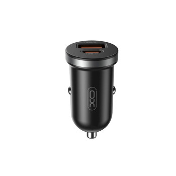 12V Зарядно за автомобил XO-CC56 30W/ 1xUSB-C, 1xUSB / Черен / 12V Зарядно за автомобил XO-CC56 30W/ 1xUSB-C, 1xUSB / Черен /