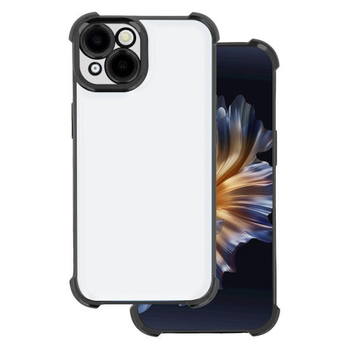 Калъф силикон Anti-Shock Chrome / Черна-рамка / за Samsung S25 Ultra